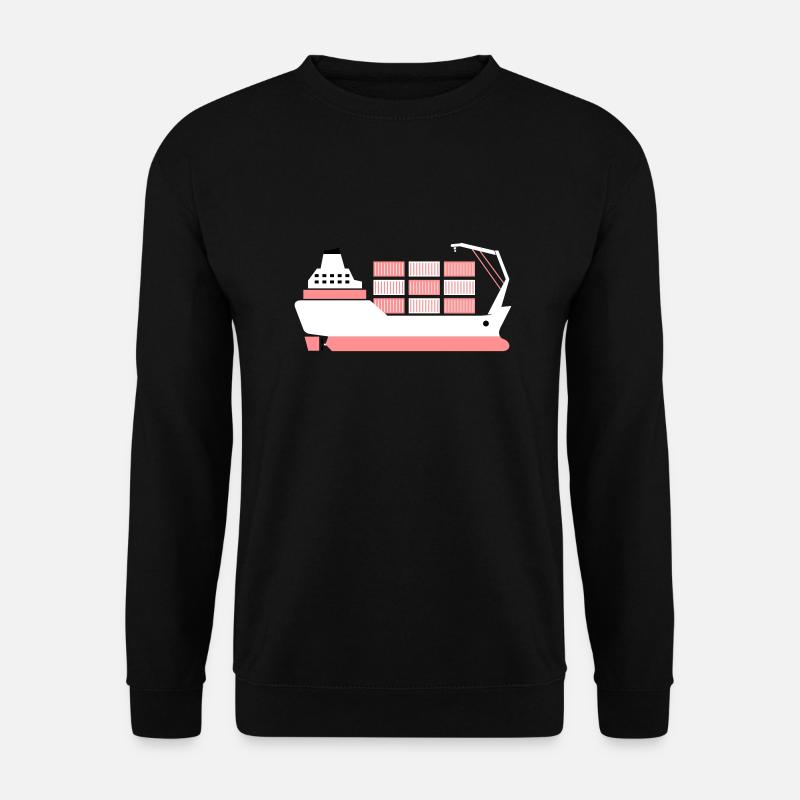 container ship pink - Unisex Sweatshirt - black