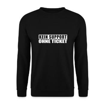 Systemadministrator IT Büro Kundensupport Shirt - Unisex Pullover - Schwarz - Vorne - Alina (178cm) & Michal (187cm)