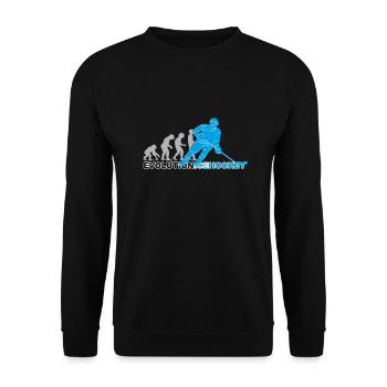 Evolution ice hockey, ice hockey - Unisex Sweatshirt - black - Front - Alina (178cm) & Michal (187cm)