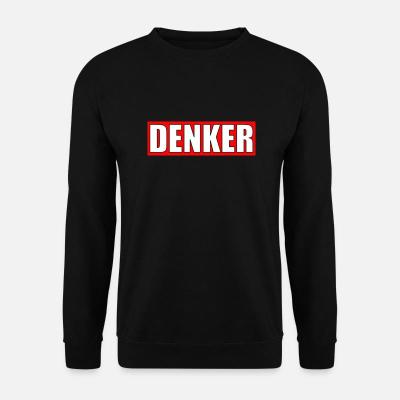 Denker - Unisex Pullover - Schwarz