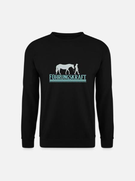 Führungskraft Geschenk Pferd Sport Hobby Dressur - Unisex Pullover - Schwarz