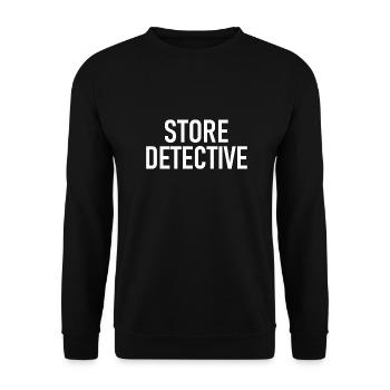 Store Detective - Department Store Detective - Store - Unisex Sweatshirt - black - Front - Alina (178cm) & Michal (187cm)