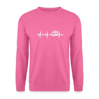 Snowboard Snowboarder - Sweat-shirt Unisexe - rose - Devant