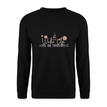 Self-love Self-confidence Inspiration Energy - Unisex Sweatshirt - black - Front - Alina (178cm) & Michal (187cm)