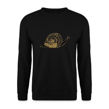 Escargot - Sweat-shirt Unisexe - noir - Devant - Alina (178cm) & Michal (187cm)