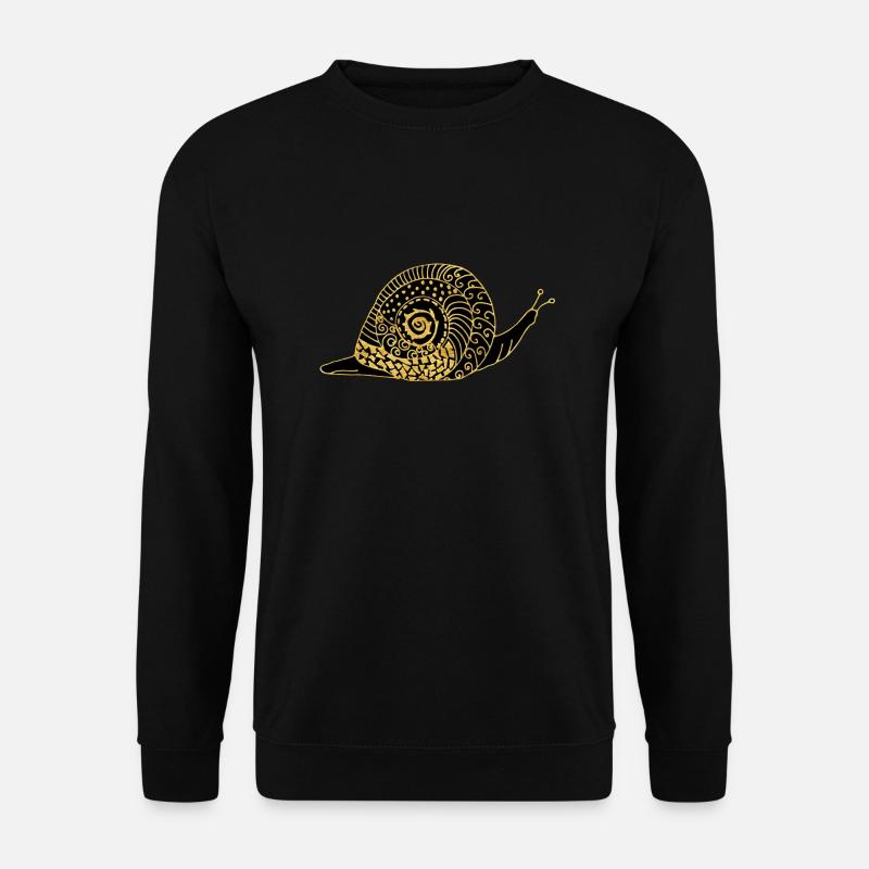 Schnecke - Unisex Pullover - Schwarz