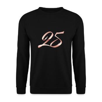 Rose gold 25 - Unisex Sweatshirt - black - Front - Alina (178cm) & Michal (187cm)