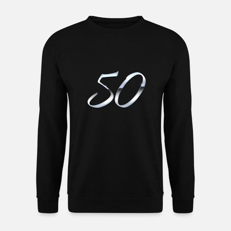 Silber 50 - Unisex Pullover - Schwarz