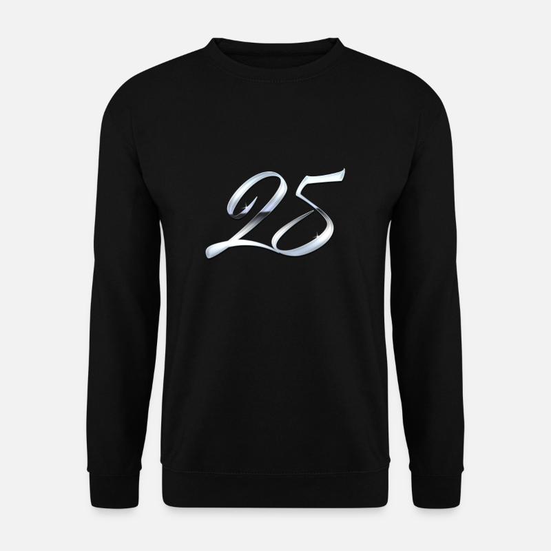 Silber 25 - Unisex Pullover - Schwarz