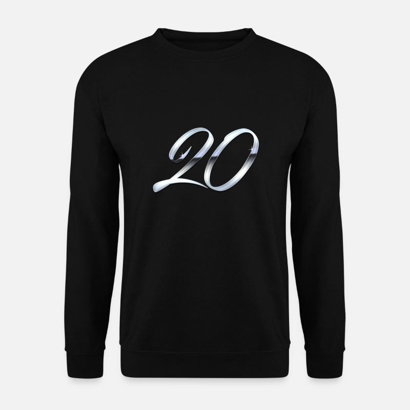 Silber 20 - Unisex Pullover - Schwarz
