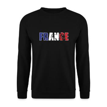 France Rugby - Unisex Sweatshirt - black - Front - Alina (178cm) & Michal (187cm)
