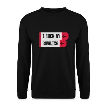 Je suis nul au bowling - Sweat-shirt Unisexe - noir - Devant - Alina (178cm) & Michal (187cm)