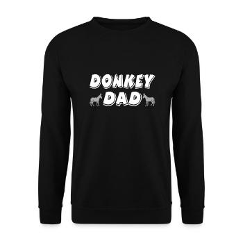 Donkey - Unisex Sweatshirt - black - Front - Alina (178cm) & Michal (187cm)
