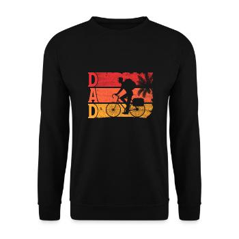 Vater Radfahrer Fahrrad Humor Mann Geschenk Radfahrer - Unisex Pullover - Schwarz - Vorne - Alina (178cm) & Michal (187cm)