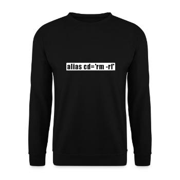 Drôle de programmeur informaticien Nerd IT Shirt - Sweat-shirt Unisexe - noir - Devant - Alina (178cm) & Michal (187cm)