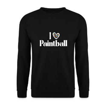 iLoVePaintbal - Unisex Pullover - Schwarz - Vorne - Alina (178cm) & Michal (187cm)