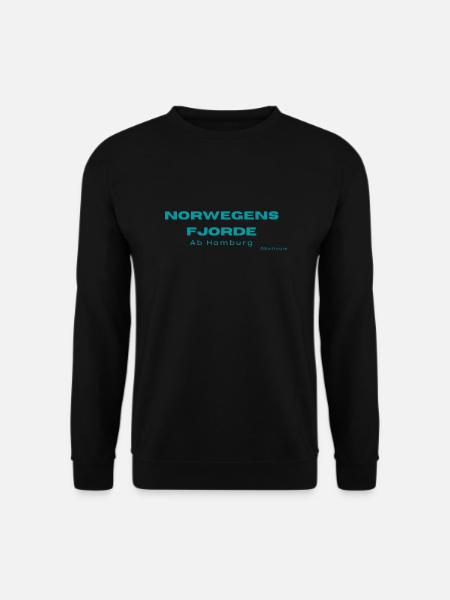 Norwegens Fjorde - feiere Deine Reise! - Unisex Pullover - Schwarz