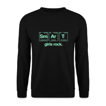 SMART GIRLS ROCK - Système Perdiode Elements - Sweat-shirt Unisexe - noir - Devant - Alina (178cm) & Michal (187cm)