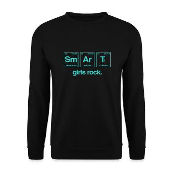 SMART GIRLS ROCK - Système Perdiode Elements - Sweat-shirt Unisexe - noir - Devant - Alina (178cm) & Michal (187cm)