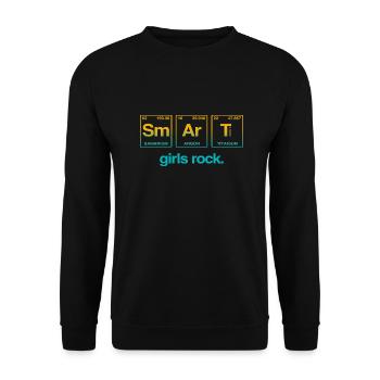 SMART GIRLS ROCK - Système Perdiode Elements - Sweat-shirt Unisexe - noir - Devant - Alina (178cm) & Michal (187cm)