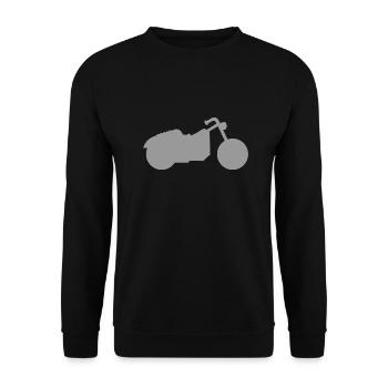 Motocyclette - Sweat-shirt Unisexe - noir - Devant - Alina (178cm) & Michal (187cm)