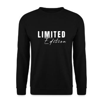 Limited Edition Funny Quote Shirt - Unisex Sweatshirt - black - Front - Alina (178cm) & Michal (187cm)