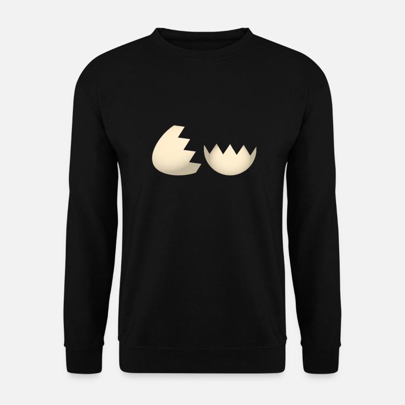 Eierschale - Unisex Pullover - Schwarz