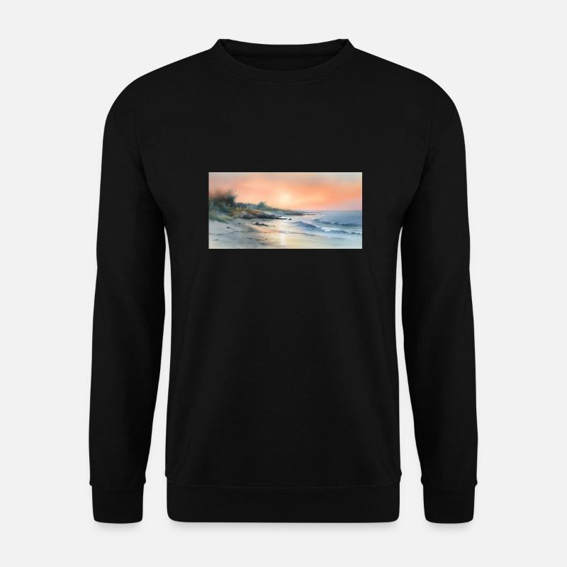 Beach Sunset - Unisex Pullover - Schwarz