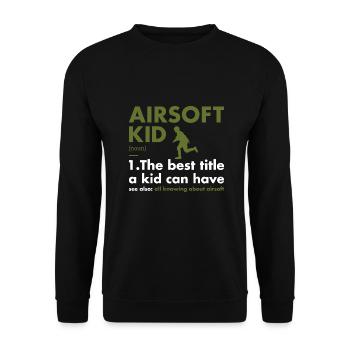 Sport Kid Definition Airsoft - Unisex Sweatshirt - black - Front - Alina (178cm) & Michal (187cm)