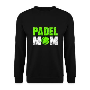 Padel Mom - Unisex Sweatshirt - black - Front - Alina (178cm) & Michal (187cm)