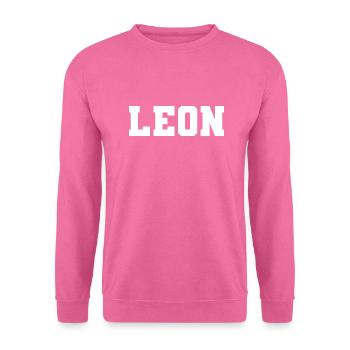 Name - Leon - Unisex Pullover - Pink - Vorne