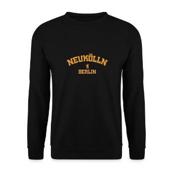 Neukölln - Berlin - Deutschland - Germany - Unisex Sweatshirt - black - Front - Alina (178cm) & Michal (187cm)
