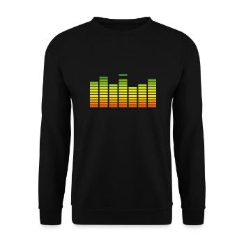 Reggae Musik Rastafari Jamaika - Unisex Pullover - Schwarz - Vorne - Alina (178cm) & Michal (187cm)