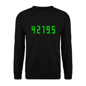 Marathon 42195 Meter - Unisex Pullover - Schwarz - Vorne - Alina (178cm) & Michal (187cm)