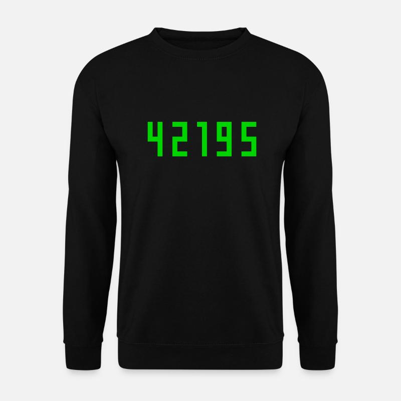 Marathon 42195 Meter - Unisex Pullover - Schwarz
