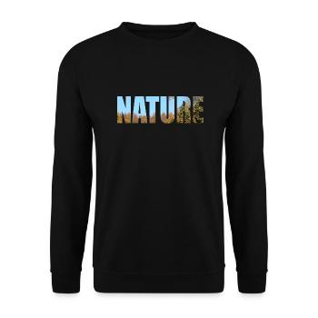 Nature - Sweat-shirt Unisexe - noir - Devant - Alina (178cm) & Michal (187cm)