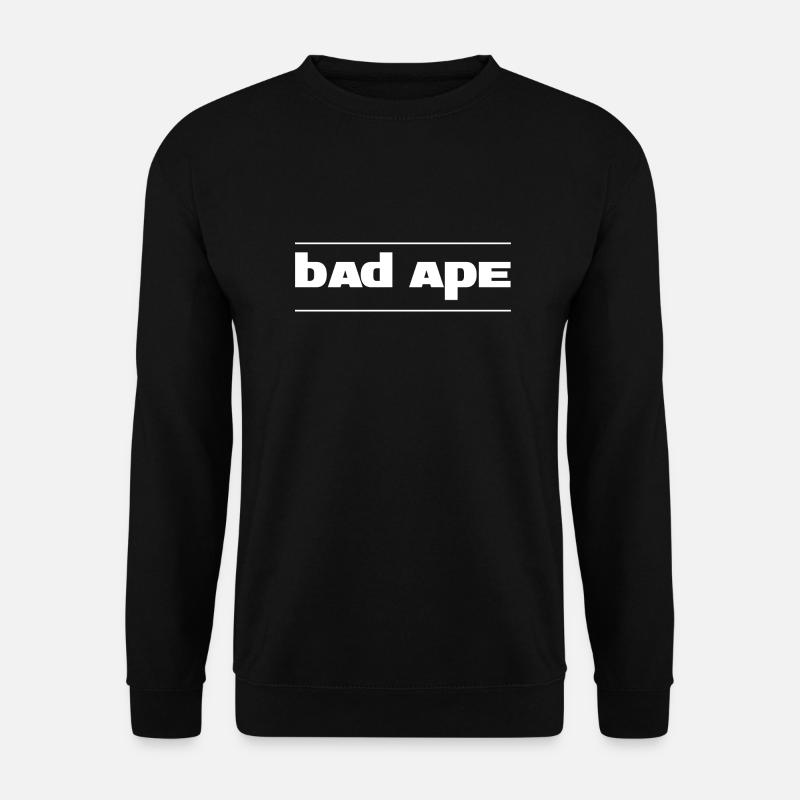 Bad Ape (White Text) - Unisex Sweatshirt - black