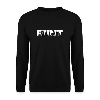 chasseur - idée cadeau nature - Sweat-shirt Unisexe - noir - Devant - Alina (178cm) & Michal (187cm)
