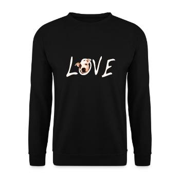 L’amour du Staffordshire - Sweat-shirt Unisexe - noir - Devant - Alina (178cm) & Michal (187cm)