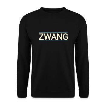 Compulsion baiger text - Unisex Sweatshirt - black - Front - Alina (178cm) & Michal (187cm)
