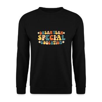 Special Education Dream Team - Unisex Sweatshirt - black - Front - Alina (178cm) & Michal (187cm)