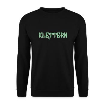 Klettern, climb, climbing - Unisex Pullover - Schwarz - Vorne - Alina (178cm) & Michal (187cm)