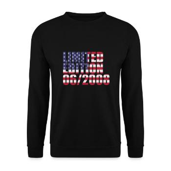 16th Birthday Limited Edition USA 06/2008 - Unisex Sweatshirt - black - Front - Alina (178cm) & Michal (187cm)