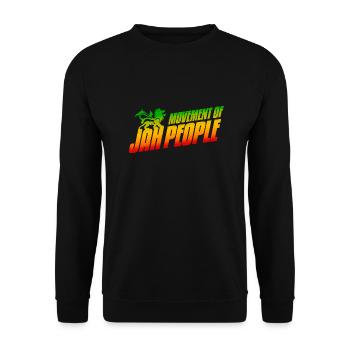 Movement Of Jah People Rasta Colors Reggae - Unisex Sweatshirt - black - Front - Alina (178cm) & Michal (187cm)
