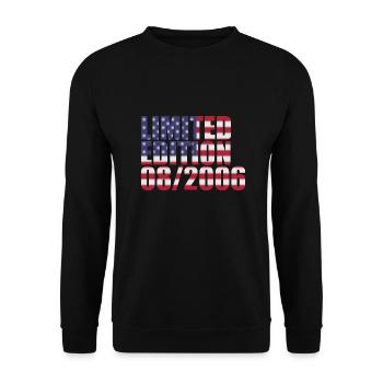 18th Birthday Limited Edition United States 08/2006 - Unisex Sweatshirt - black - Front - Alina (178cm) & Michal (187cm)