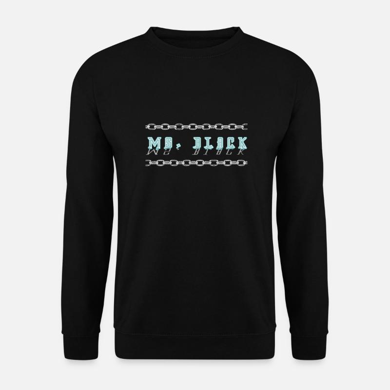 Ms. Black Logo Schrift - Unisex Pullover - Schwarz