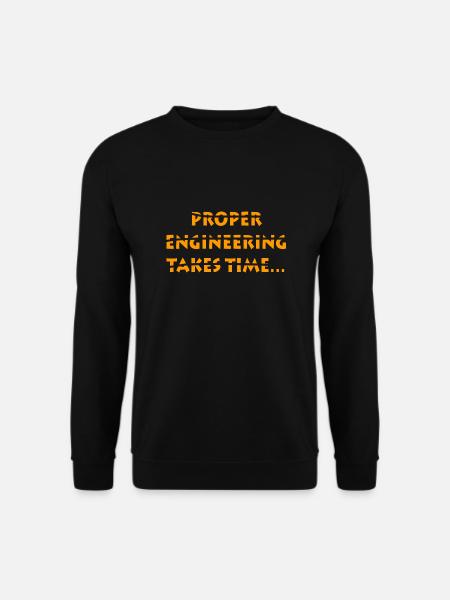 PROPER ENGINEERING - Unisex Sweatshirt - black