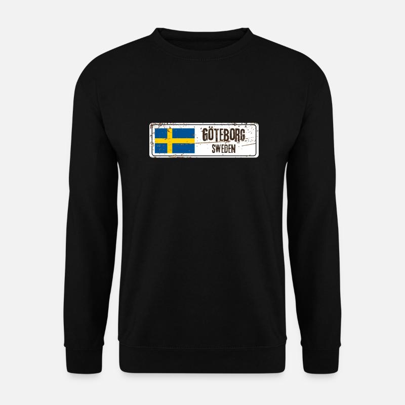 Göteborg Suède Drapeau - Sweat-shirt Unisexe - noir