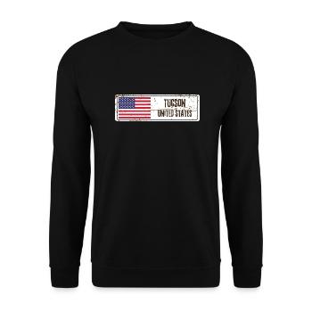 Tucson Vereinigte Staaten Amerika - Unisex Pullover - Schwarz - Vorne - Alina (178cm) & Michal (187cm)
