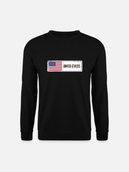 Drapeau des États-Unis - Sweat-shirt Unisexe - noir